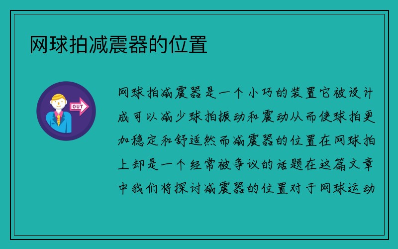 网球拍减震器的位置